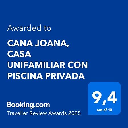 Cana Joana, Casa Unifamiliar Con Piscina Privada Jávea Exterior foto